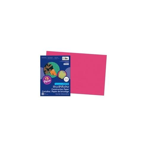 SunWorks Construction Paper - Multipurpose - 12" x 18" - 50 / Pack - Scarlet