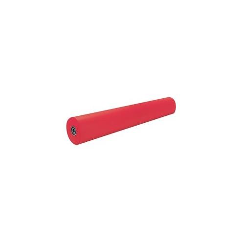 Rainbow Colored Kraft Duo-Finish Kraft Paper - ClassRoom Project - 36" x 1000 ft - 1 Roll - Red - Kraft