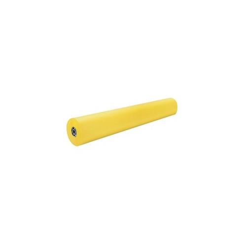 Pacon Colored Kraft Duo-Finish Kraft Paper - ClassRoom Project - 36" x 1000 ft - 1 Roll - Yellow - Kraft