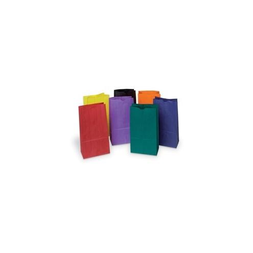 Rainbow Kraft Bag - Art Project, Craft Project, Bag, Hat - 11" x 6" - 28 / Pack - Assorted - Kraft