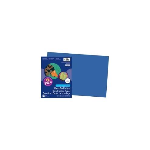SunWorks Construction Paper - Multipurpose - 18" x 12" - 50 / Pack - Dark Blue - Groundwood