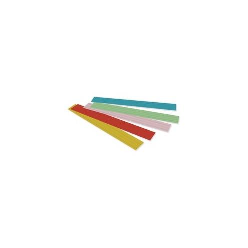 Rainbow Kraft Sentence Strips - 3"H x 24"W - Dual-Sided - 1.5" Rule/Single Line Rule - 100 Strips/Pack - 5 Assorted Colors