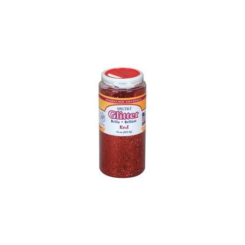 Spectra Glitter Sparkling Crystals - 16 oz - 1 Each - Red