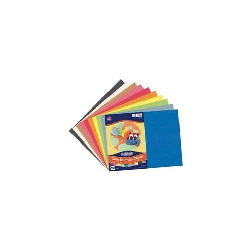 Pacon Lightweight Construction Paper - Art, Craft - 12" x 18" - 100 / Pack - Assorted