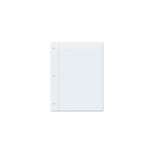 Pacon College Ruled Filler Paper - 200 Sheets - College Ruled - 0.28" Ruled Red Margin - 3 Hole(s) - 8" x 10 1/2" - White Paper - Smooth, Punched - 200 / Pack