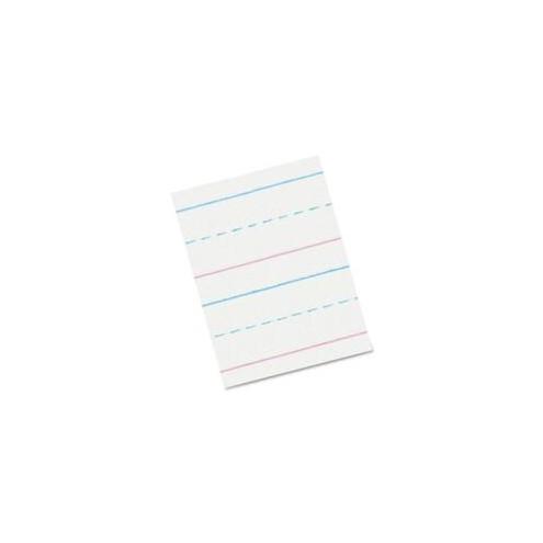 Zaner-Bloser Pacon Broken Midline Sulphite Paper - 500 Sheets - 0.63" Ruled - 10 1/2" x 8" - White Paper - 500 / Ream