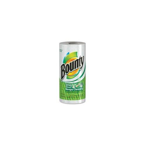 Bounty Paper Towel - 2 Ply - 52 Sheets/Roll - White - Absorbent - 1 Roll