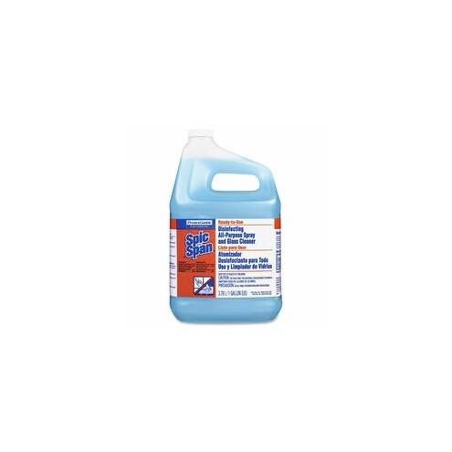 P&G Spic & Span Cleaner Disinfectant - Liquid - 128 fl oz (4 quart) - 3 / Carton - Blue