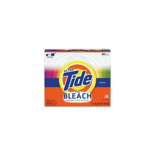 Tide Bleach Powder Detergent - Powder - 144 oz (9 lb) - Original Scent - 1 Box - White