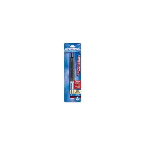 Paper Mate Lubriglide Ballpoint Pen Refill - Fine Point - Blue Ink - 2 / Pack