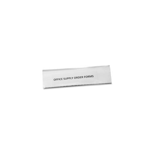 Panter Panco Magnetic Tube 1-1/2" Label Holders - 1.5" x 6" x - Plastic - 10 / Pack - Clear