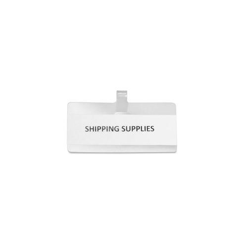 Panter Wire Rack Shelf Tags - 3.5" Width x 1.5" Height - White