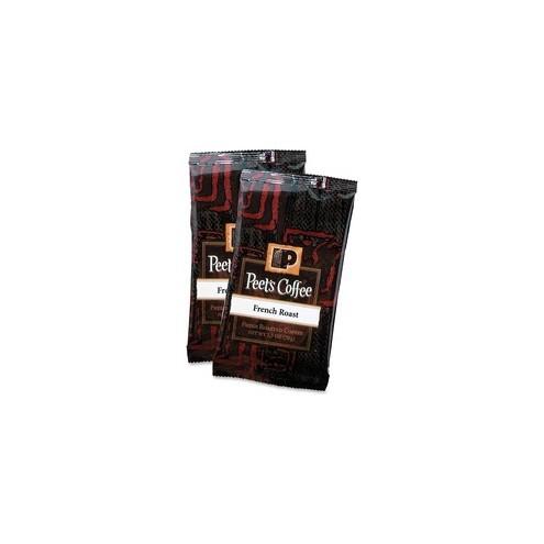 Peet's French Roast 2.5Oz Frac Pack - Regular - French Roast - Dark - 2.5 oz Per Pack - 18 / Box