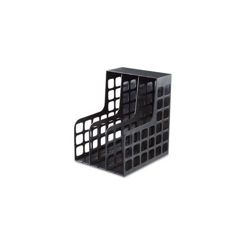 Oxford Decorack Shelf File - 2 Divider(s) - Black - Plastic - 1 Each