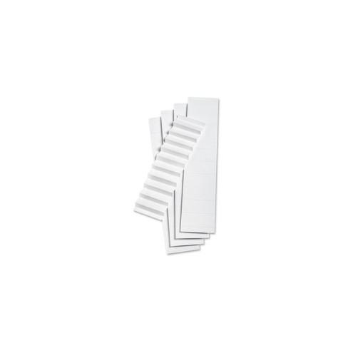 Pendaflex 1/5 Cut White File Folder Label Inserts - 5 Blank Tab(s) - 5 Tab(s)/Set2" Tab Width - White Plastic Tab(s)