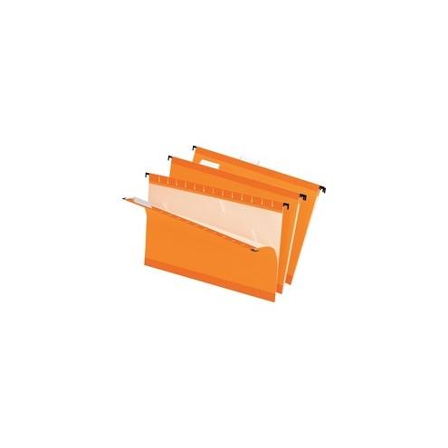 Pendaflex Reinforced Hanging Folders - Legal - 8 1/2" x 14" Sheet Size - 1/5 Tab Cut - Orange - Recycled - 25 / Box