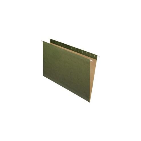 Pendaflex Reinforced Hanging Folder - Legal - 8 1/2" x 14" Sheet Size - Standard Green - Recycled - 25 / Box