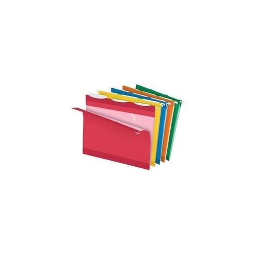 Pendaflex Ready-Tab Reinforced Hanging File Folders - Letter - 8 1/2" x 11" Sheet Size - 1/3 Tab Cut - Assorted - Recycled - 25 / Box