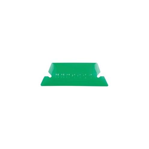Pendaflex Hanging Folder Plastic Tabs - 25 Tab(s) - 5 Tab(s)/Set2" Tab Width - Green Plastic Tab(s) - 25 / Pack