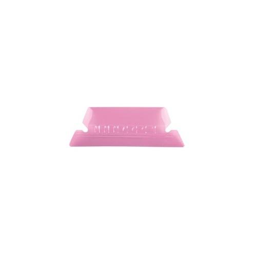 Pendaflex Hanging Folder Plastic Tabs - 25 Tab(s) - 5 Tab(s)/Set2" Tab Width - Pink Plastic Tab(s) - 25 / Pack