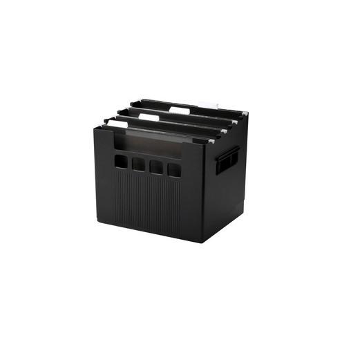 Pendaflex SuperDecoFlex Desktop Files - External Dimensions: 12.8" Width x 10" Depth x 11"Height - Media Size Supported: Letter - Plastic - Black - For Hanging Folder - 1 Each