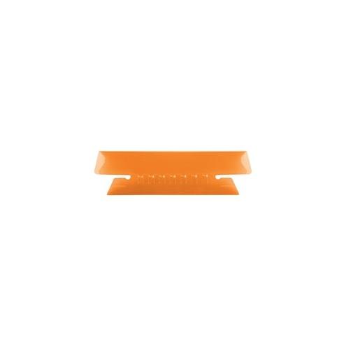 Pendaflex Hanging Folder Plastic Insertable Tabs - 3 Tab(s)/Set3.50" Tab Width - Orange Plastic Tab(s) - 25 / Pack
