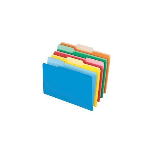 Pendaflex Legal Size Interior File Folders - Legal - 8 1/2" x 14" Sheet Size - 1/3 Tab Cut - Assorted - Recycled - 100 / Box