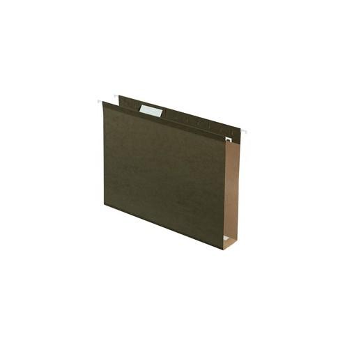 Pendaflex Box Bottom Hanging File Folder - Letter - 8 1/2" x 11" Sheet Size - 400 Sheet Capacity - Standard Green - Recycled - 25 / Box