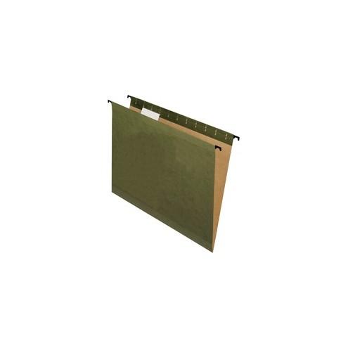 Pendaflex SureHook Letter Hanging Folders - Letter - 8 1/2" x 11" Sheet Size - 1/5 Tab Cut - Green - 3.15 lb - Recycled - 20 / Box