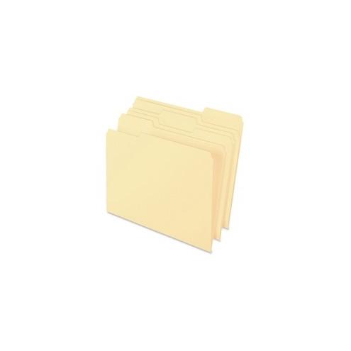 Pendaflex Loc Archival File Folders - Letter - 8 1/2" x 11" Sheet Size - 1/3 Tab Cut - Top Tab Location - Assorted Position Tab Position - 11 pt. Folder Thickness - Manila - Manila - 100 / Box