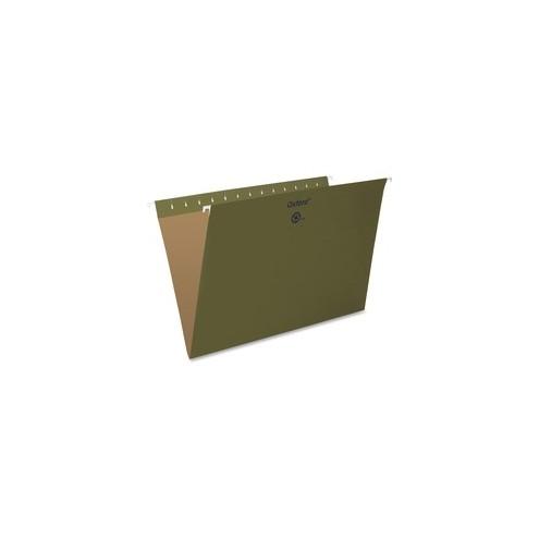 Pendaflex Standard Green Hanging Folders - Legal - 8 1/2" x 14" Sheet Size - Standard Green - Recycled - 25 / Box