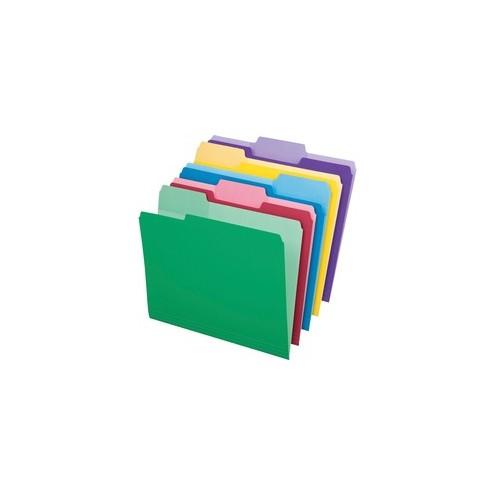 Pendaflex Erasable Tab File Folders - Letter - 8 1/2" x 11" Sheet Size - 1/3 Tab Cut - Top Tab Location - Assorted Position Tab Position - 11 pt. Folder Thickness - Assorted - Recycled - 30 / Pack