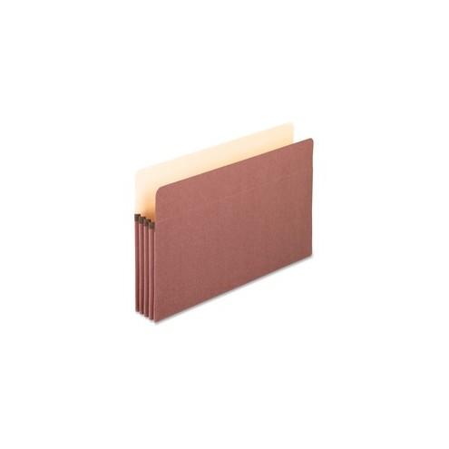 Pendaflex Earthwise Recycled File Pockets - Legal - 8 1/2" x 14" Sheet Size - 3 1/2" Expansion - Red Fiber - Manila - Recycled - 25 / Box