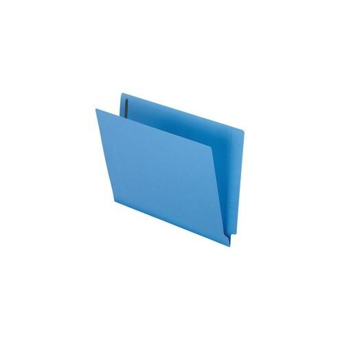 Pendaflex Color End Tab Fastener Folders - Letter - 8 1/2" x 11" Sheet Size - 3/4" Expansion - 2 Fastener(s) - 11 pt. Folder Thickness - Blue - Recycled - 50 / Box