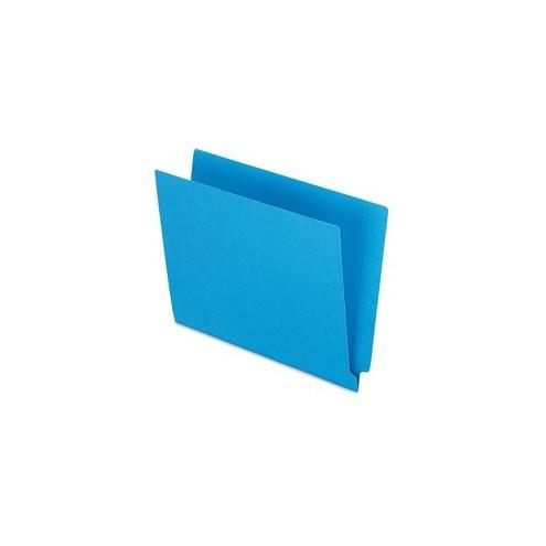 Pendaflex Color End Tab Folders - Letter - 8 1/2" x 11" Sheet Size - 3/4" Expansion - 11 pt. Folder Thickness - Blue - Recycled - 100 / Box