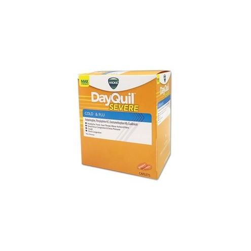 P&G DayQuil Cold & Flu Reliever - For Cold, Flu, Nasal Congestion, Cough, Headache, Sore Throat, Pain, Fever - 25 / Box