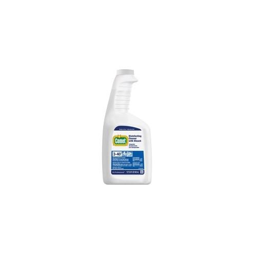 Comet Disinfecting Cleaner with Bleach - Ready-To-Use Spray - 32 fl oz (1 quart) - 1 / Each - Clear