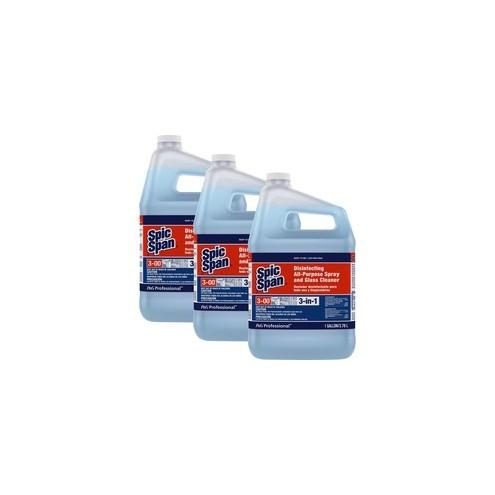 Spic and Span 3-in-1 All-Purpose Glass Cleaner - Spray - 128 fl oz (4 quart) - 3 / Carton - Light Blue