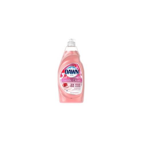 Dawn Ultra Gentle Clean Dish Soap - Liquid - 24 fl oz (0.8 quart) - Pomegranate & Rose Water Scent - 10 / Carton - Pink