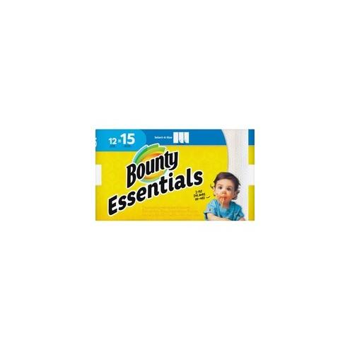 Bounty Essentials Select-A-Size Towels - 2 Ply - 78 Sheets/Roll - White - For Kitchen - 936 Quantity Per Carton - 12 / Carton