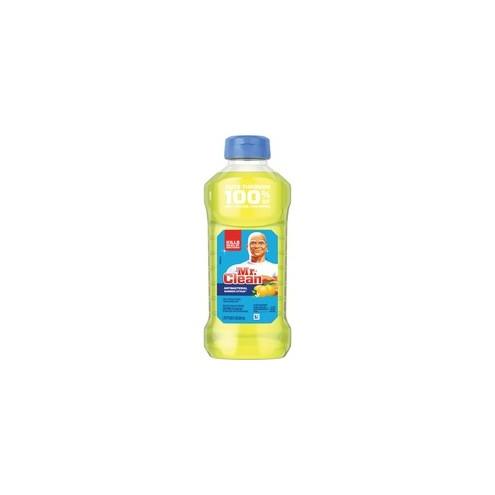 Mr. Clean Antibacterial Cleaner - Liquid - 28 fl oz (0.9 quart) - Summer Citrus Scent - 1 Bottle - Yellow