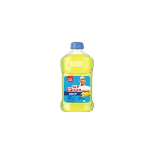 Mr. Clean Antibacterial Cleaner - Liquid - 45 fl oz (1.4 quart) - Summer Citrus Scent - 1 Bottle - Yellow