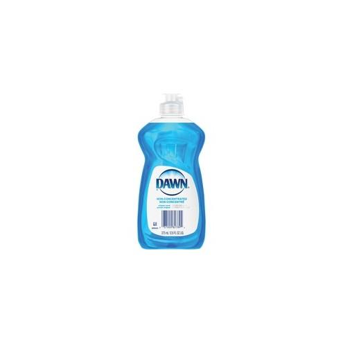 Dawn Non-concentrated Dish Liquid - Liquid - 12.6 fl oz (0.4 quart) - Original ScentBottle - 25 / Carton - Blue