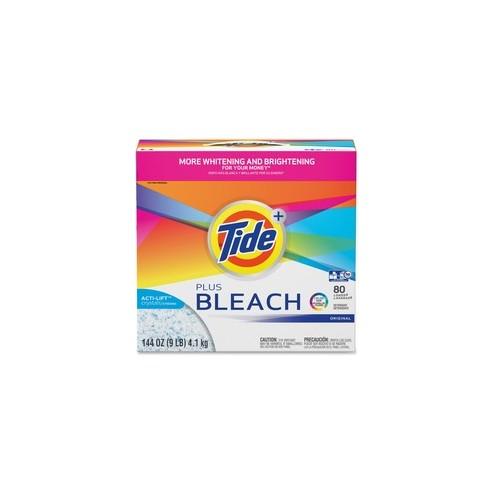 Tide Vivid Plus Bleach Detergent - Powder - 144 oz (9 lb) - Original Scent - 1 / Box - White