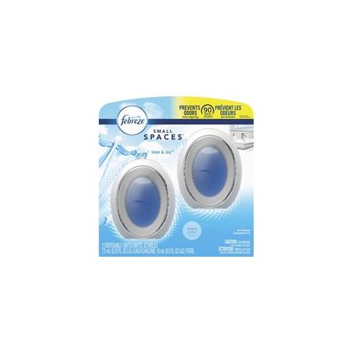 Febreze Linen/Sky Small Spaces - 0.2 fl oz (0 quart) - Linen & Sky - 45 Day - 2 / Pack - Odor Neutralizer