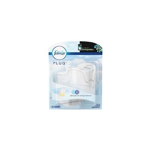 Febreze PLUG Fragrance Oil Warmer - 30 Day(s) Refill Life - 1 Each - White