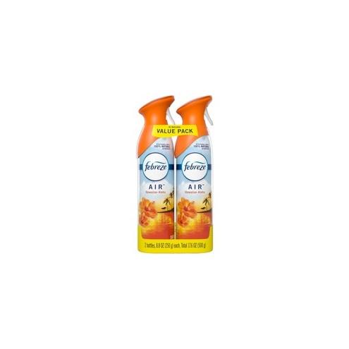 Febreze Hawaiian Air Spray Pack - Liquid - 8.8 fl oz (0.3 quart) - Hawaiian Aloha - 12 / Carton - Odor Neutralizer, VOC-free