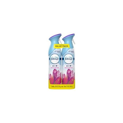 Febreze Spring Air Spray Pack - Liquid - 8.8 fl oz (0.3 quart) - Spring & Renewal - 12 / Carton - Odor Neutralizer, VOC-free