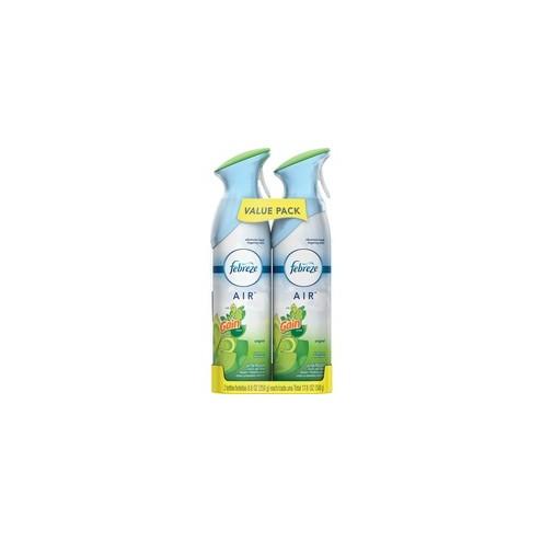 Febreze Air Freshener Spray - Spray - 8.8 fl oz (0.3 quart) - Gain Original - 12 / Carton - Odor Neutralizer, VOC-free