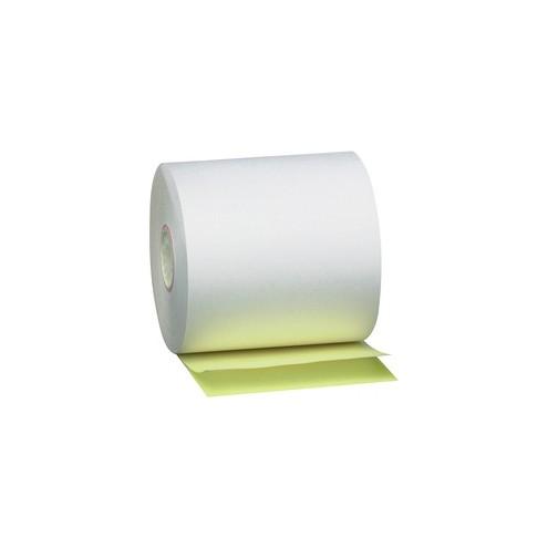 PM Perfection Carbonless Paper - 3" x 90 ft - 50 / Carton - White, Canary